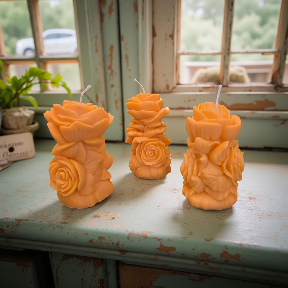 Flower Vintage Candles