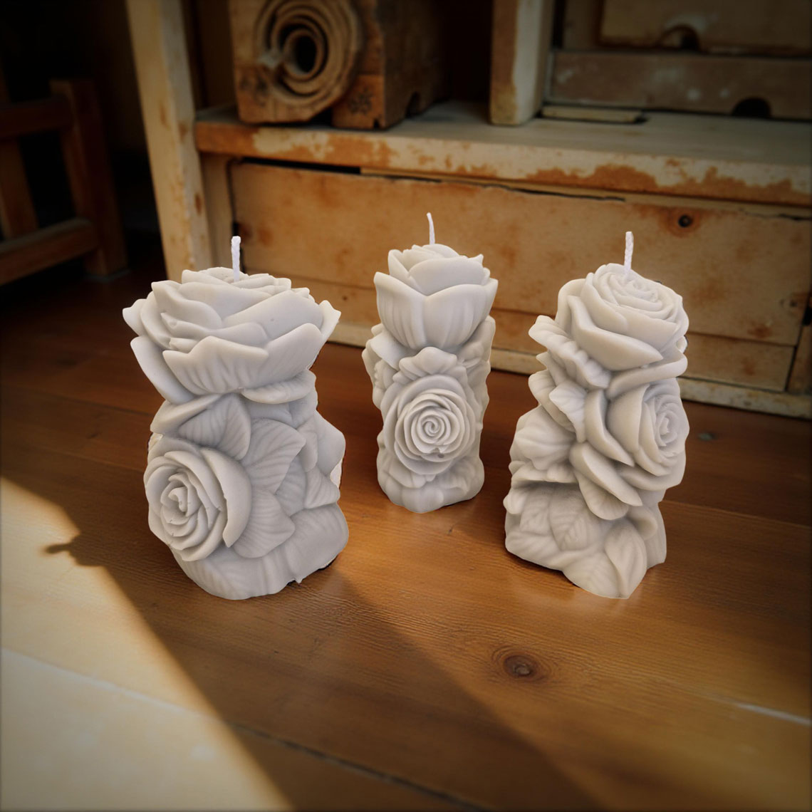 Flower Vintage Candles